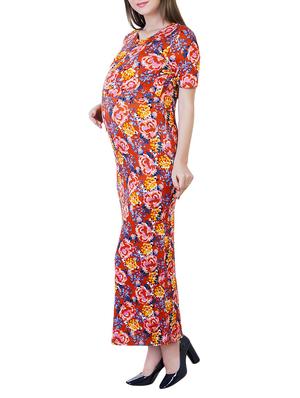 red printed viscose maternity wear - 13853780 - Standard Image - 2