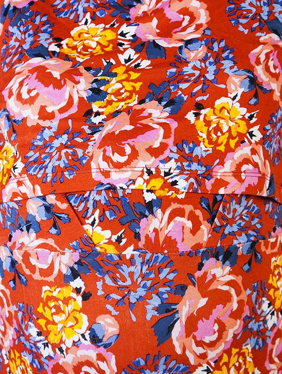 red printed viscose maternity wear - 13853780 - Zoom Image - 5