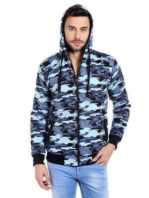 light blue cotton casual jacket - 13855335 - Standard Image - 2