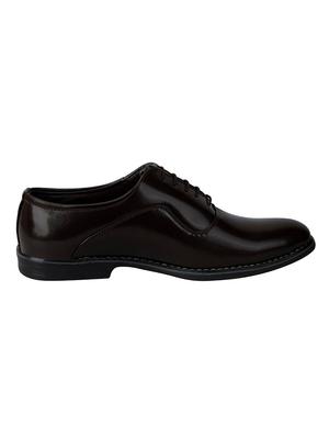 brown leather laceup oxfords - 13856061 - Standard Image - 2