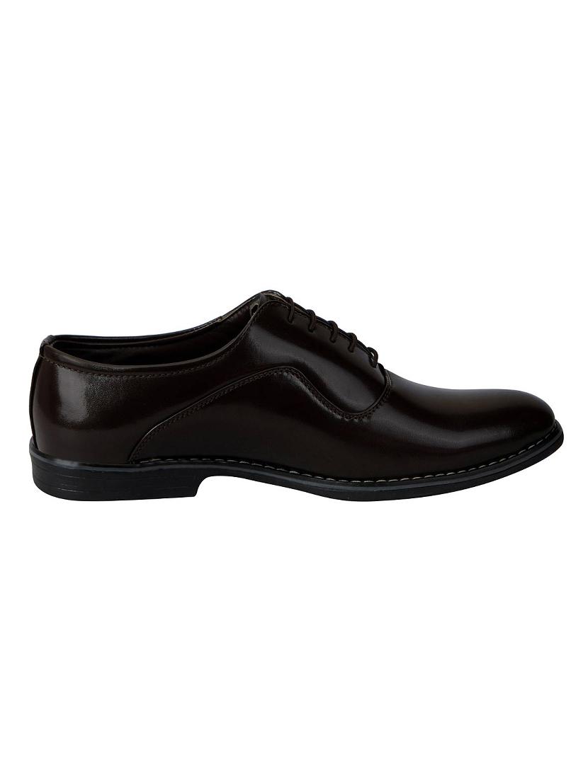 brown leather laceup oxfords - 13856061 - Zoom Image - 2