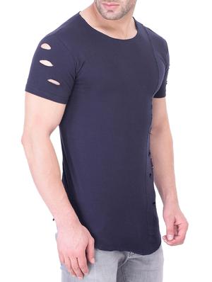 navy blue cotton t-shirt - 13865345 - Standard Image - 2