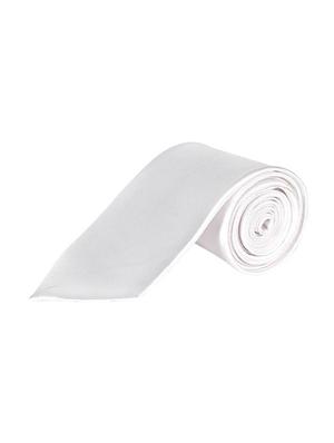 white micro fiber tie - 13865408 - Standard Image - 2