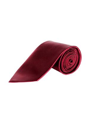 maroon micro fibre tie - 13865413 - Standard Image - 2