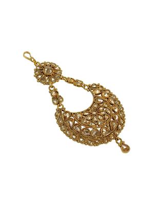 much more 22k golden polished work stunning side passa for women wedding jewelry - 13870181 - Standard Image - 2
