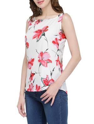 white crepe top - 13876925 - Standard Image - 2