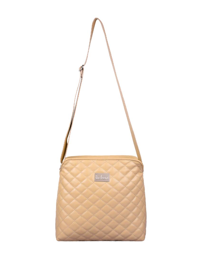 beige leatherette regular sling bag - 13893756 - Zoom Image - 5