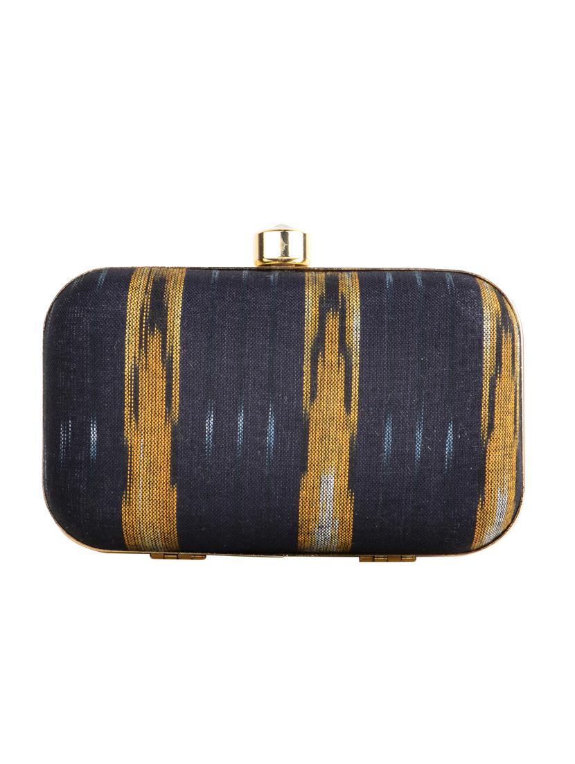 black cotton box clutch - 13902114 - Zoom Image - 2