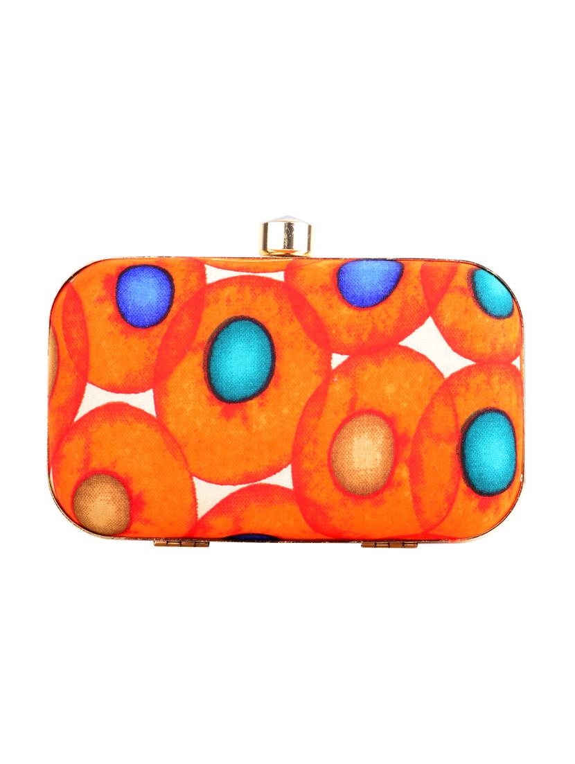 orange cotton box clutch - 13902123 - Zoom Image - 2
