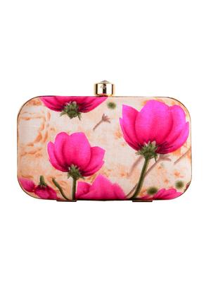 beige cotton box clutch - 13902129 - Standard Image - 2