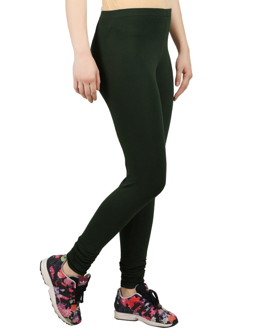 green cotton leggings - 13902182 - Zoom Image - 2