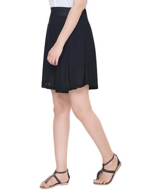 black satin skorts - 13904417 - Standard Image - 2