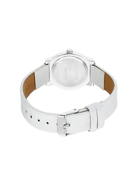 maxima white dial analog watch for women - o-45023lmli - 13911485 - Zoom Image - 2