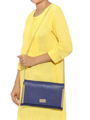 blue leatherette sling bag - 13916833 - Standard Image - 5