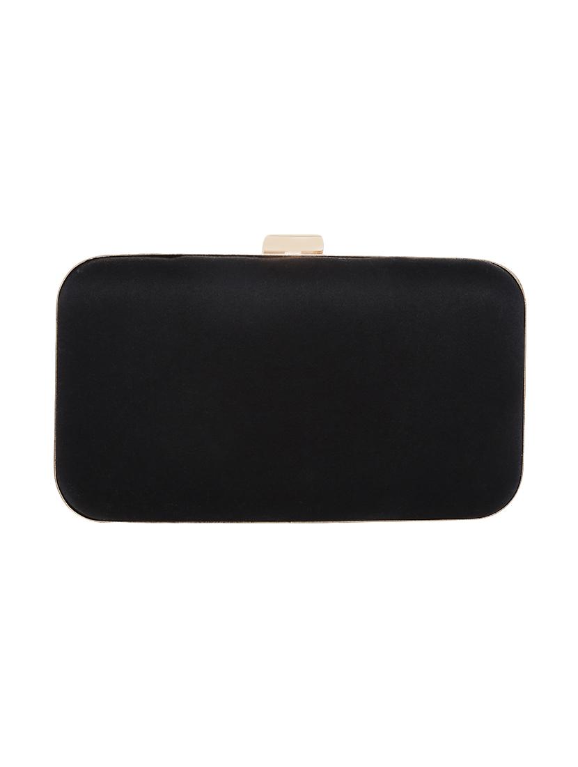 black metal structured clutch - 13916889 - Zoom Image - 2
