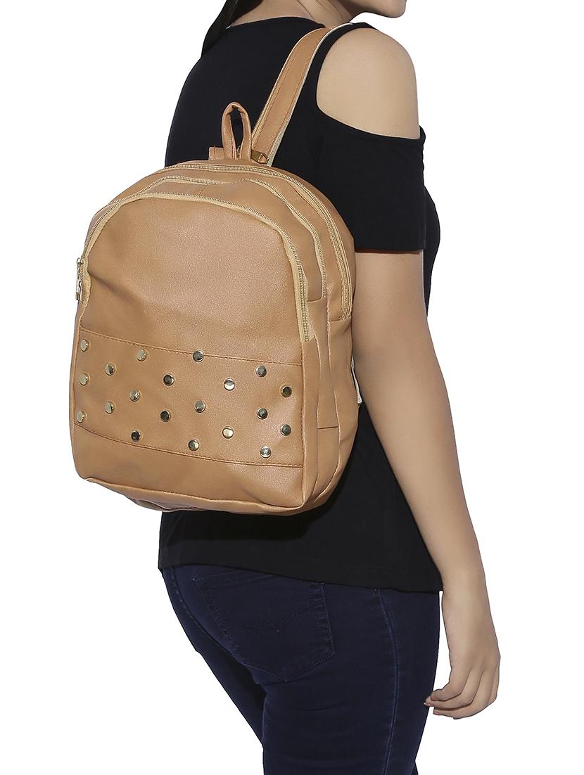 brown leatherette backpack - 13916966 - Zoom Image - 5