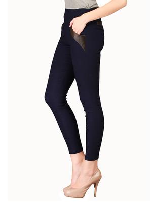navy blue cotton jegging - 13917097 - Standard Image - 2