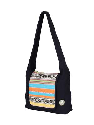 black canvas regular handbag - 13918038 - Standard Image - 5