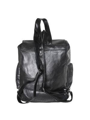 black leatherette fashion backpack - 13921583 - Standard Image - 2