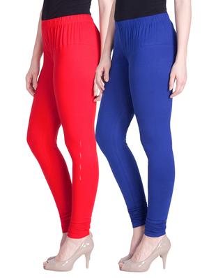 set of 2 multicolored cotton spandex leggings - 13934623 - Standard Image - 2