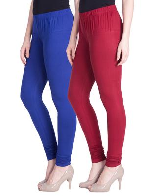 set of 2 multicolored cotton spandex leggings - 13934713 - Standard Image - 2