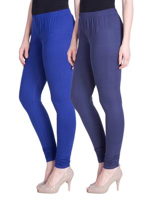 set of 2 multicolored cotton spandex leggings - 13934720 - Standard Image - 2
