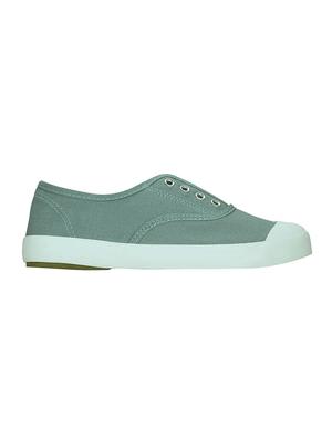 blue canvas plimsolls sneakers - 13938033 - Standard Image - 2