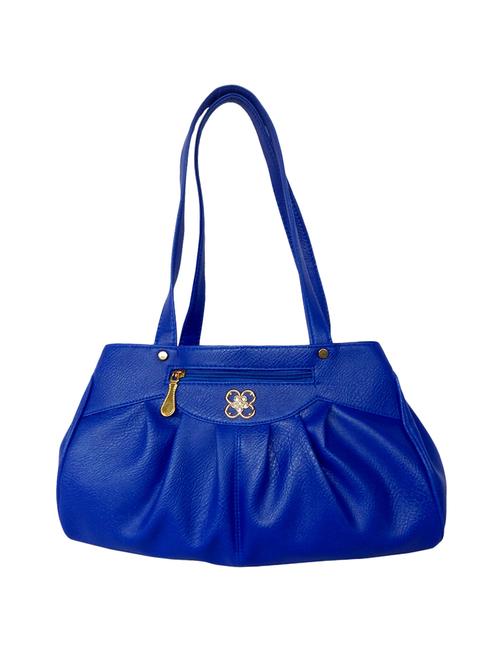 blue leatherette handbag - 13947720 - Very Small Image - 1