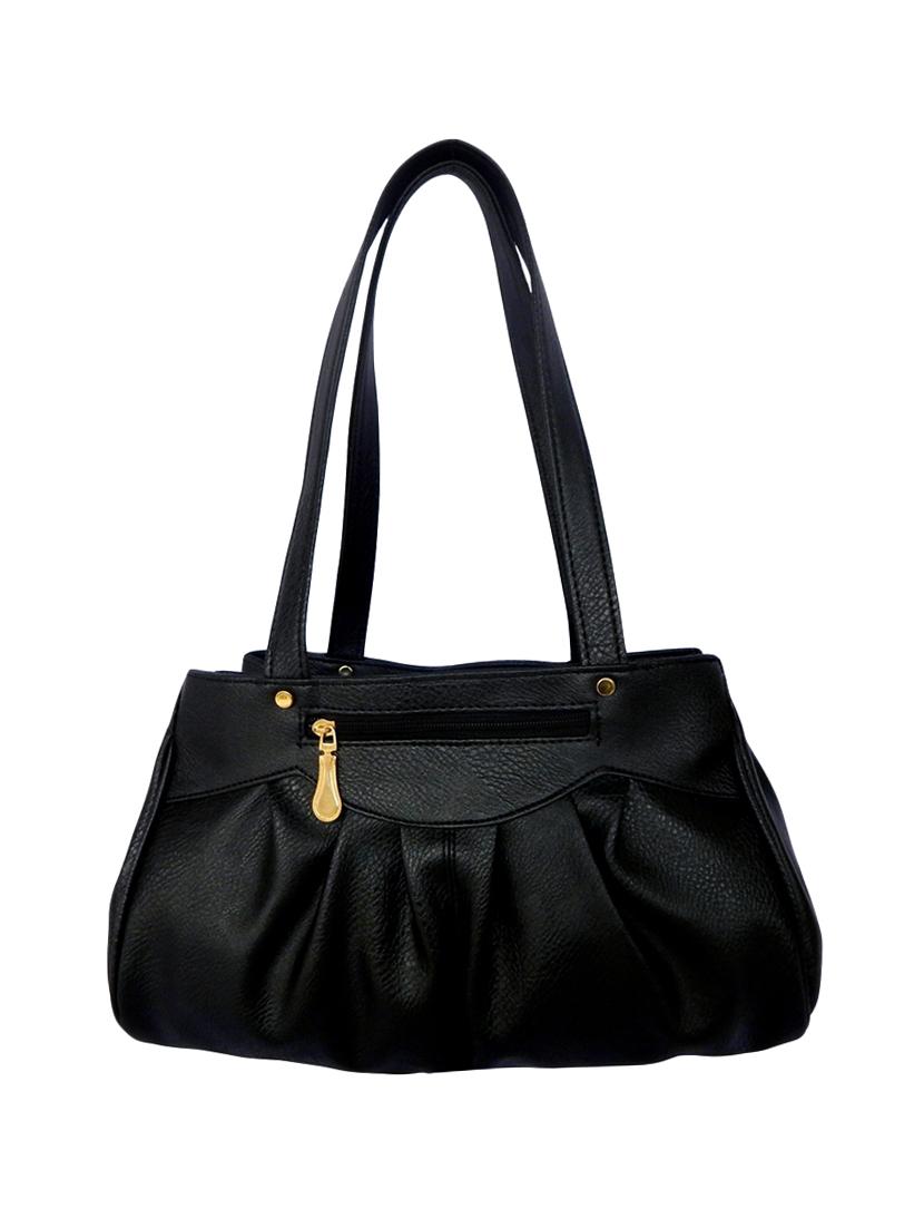black leatherette handbag - 13947875 - Zoom Image - 2