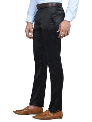 black cotton blend formal trouser - 13948636 - Standard Image - 2