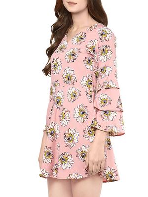 floral print pink skater dress - 13950127 - Standard Image - 2