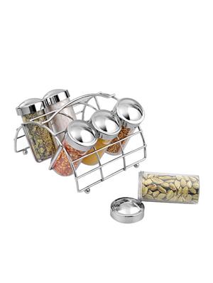 Set of 6 Jar Spice Rack By JVS - 13965521 - Standard Image - 2
