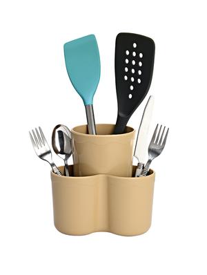 JVS Beige Set Of 2 Plastic Cutlery Stand - 13965567 - Standard Image - 2
