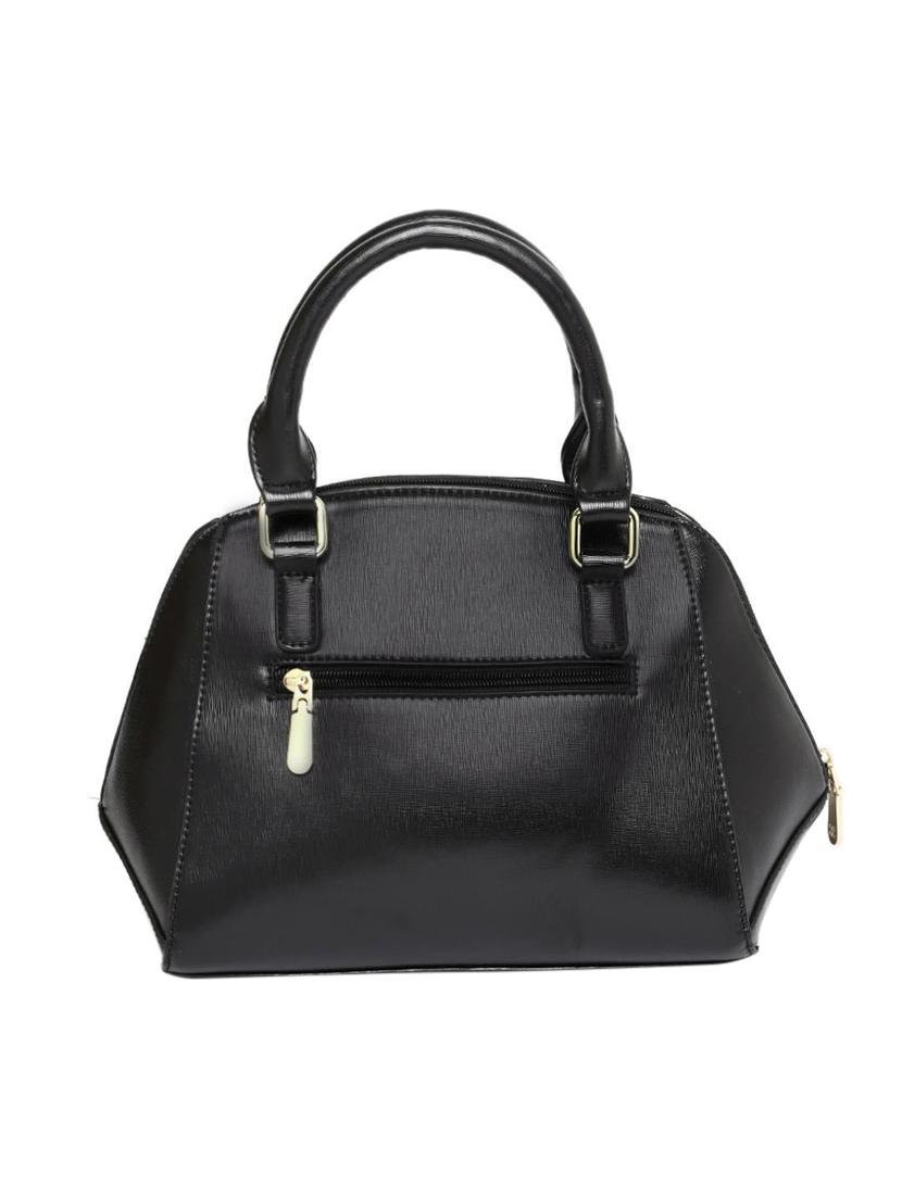 black leatherette regular handbag - 13973459 - Zoom Image - 2