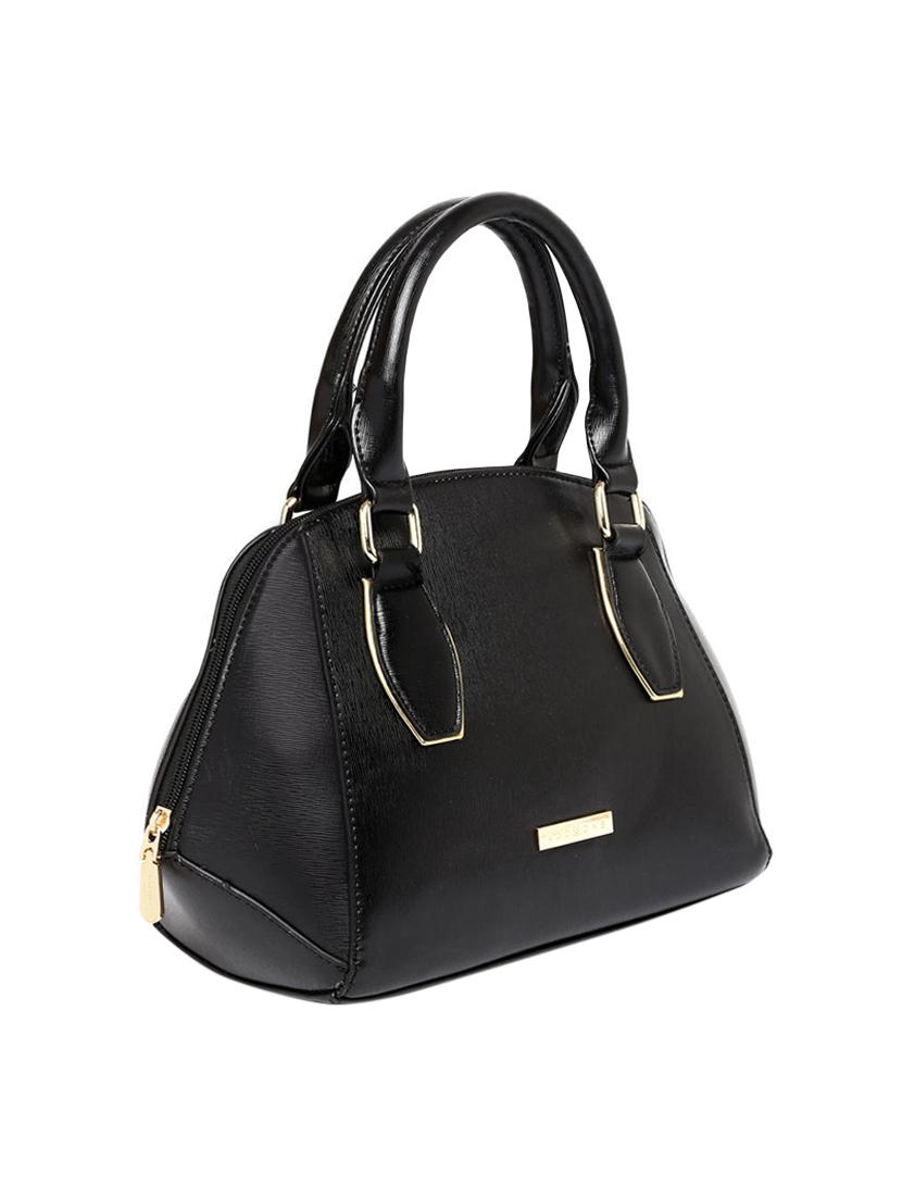 black leatherette regular handbag - 13973459 - Zoom Image - 5