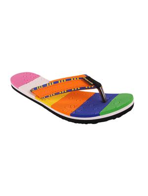 multi colored striped flip flop - 13976328 - Standard Image - 2