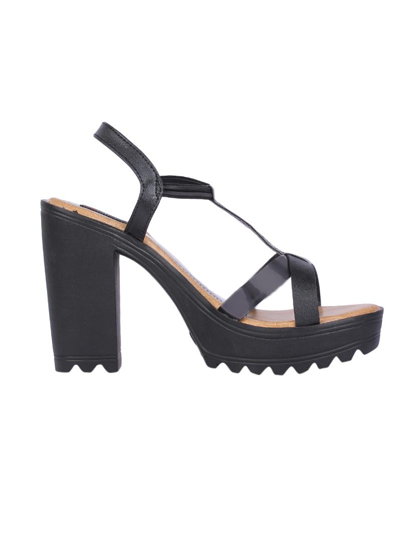black patent back strap sandals - 13977605 - Zoom Image - 2