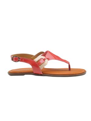 red back strap sandal - 13978639 - Standard Image - 2