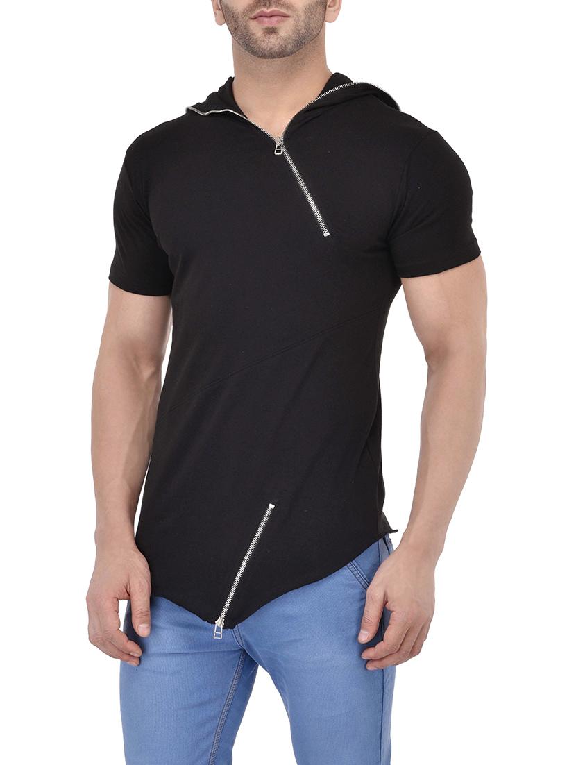 black cotton t-shirt - 13979277 - Zoom Image - 2