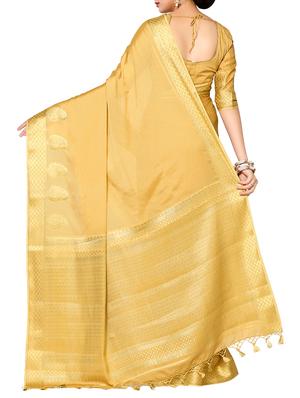 zari bordered saree with blouse - 13982942 - Standard Image - 2