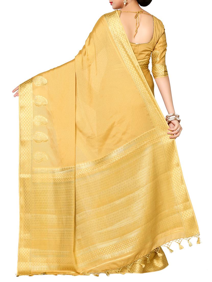 zari bordered saree with blouse - 13982942 - Zoom Image - 2