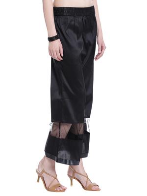 black polyester palazzos - 13985348 - Standard Image - 2