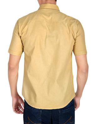 beige cotton casual shirt - 13986291 - Standard Image - 2