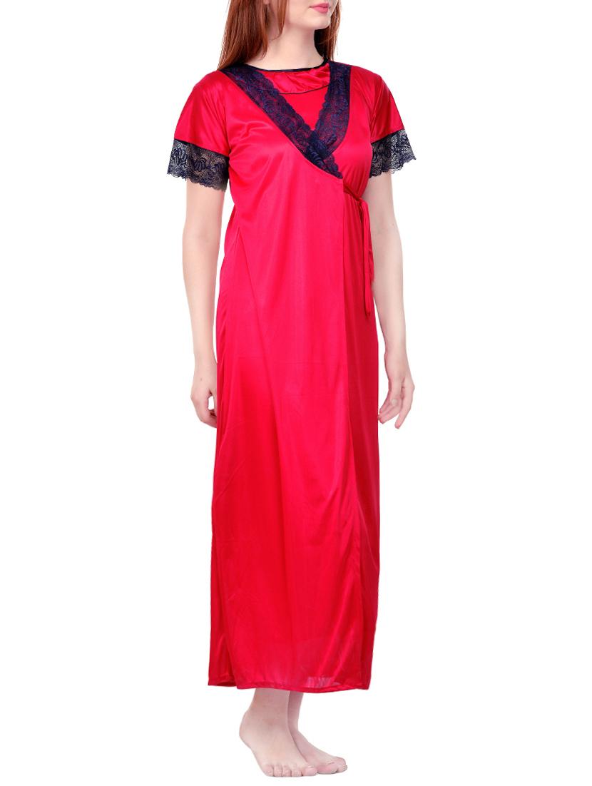 pink satin robe - 13986583 - Zoom Image - 2