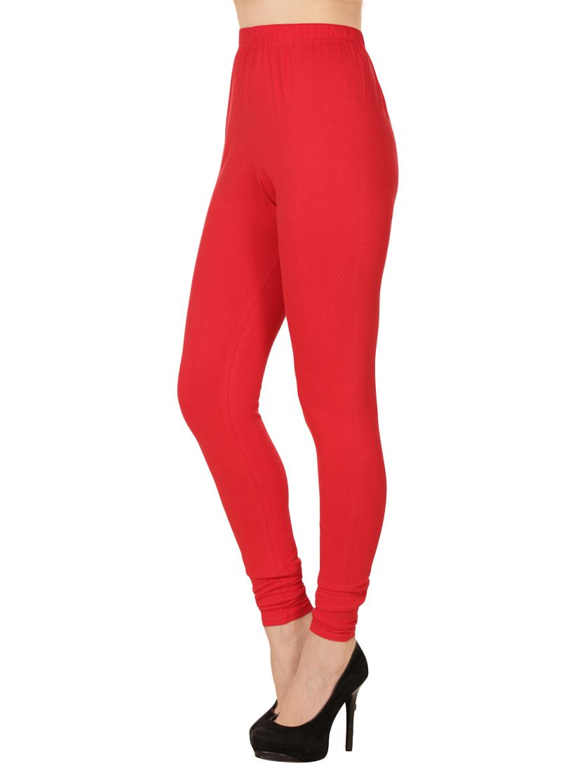 red cotton leggings - 13992954 - Zoom Image - 2
