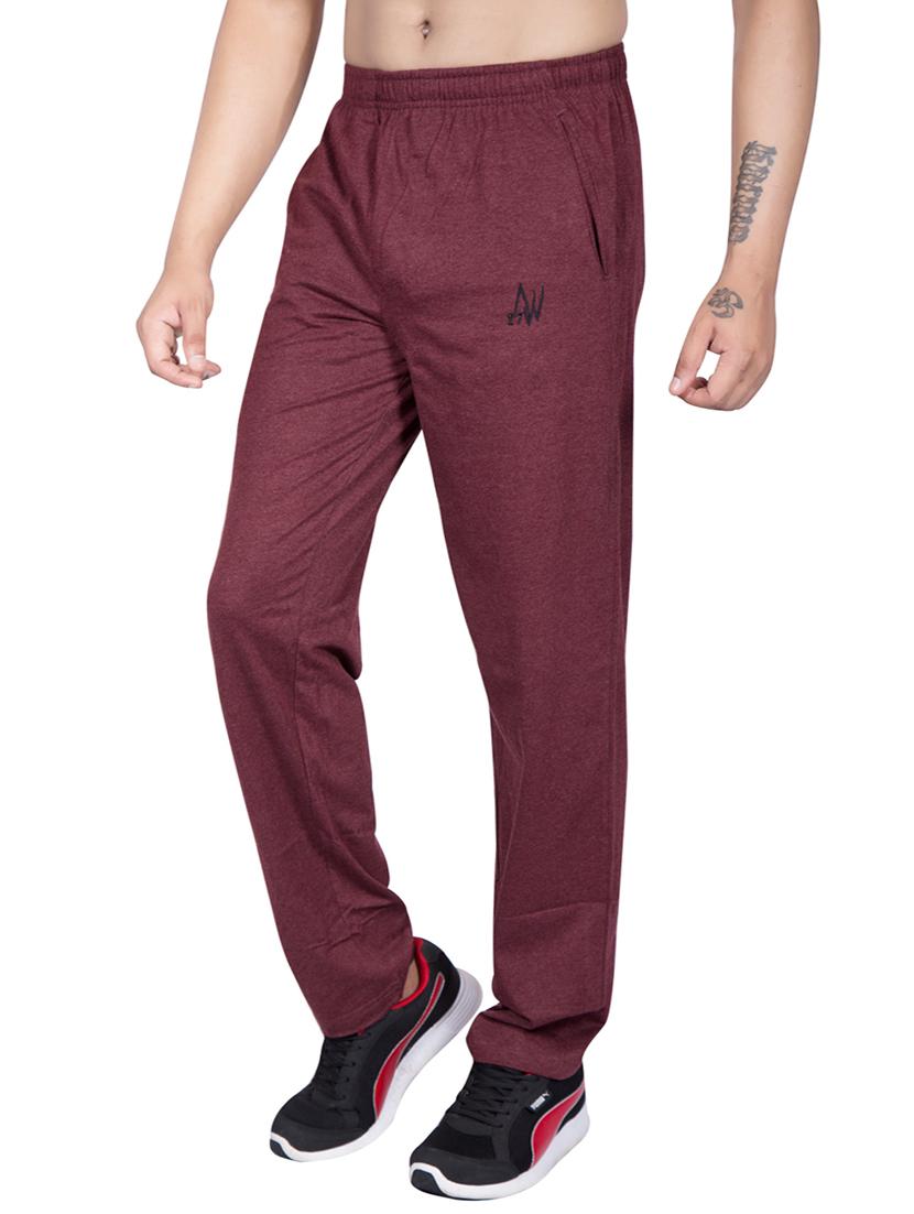 red cotton track pant - 13994365 - Zoom Image - 2