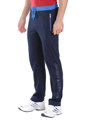 blue cotton track pant - 13994899 - Standard Image - 2