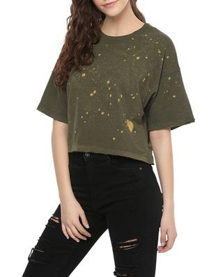 green cotton crop tee - 13995375 - Standard Image - 2