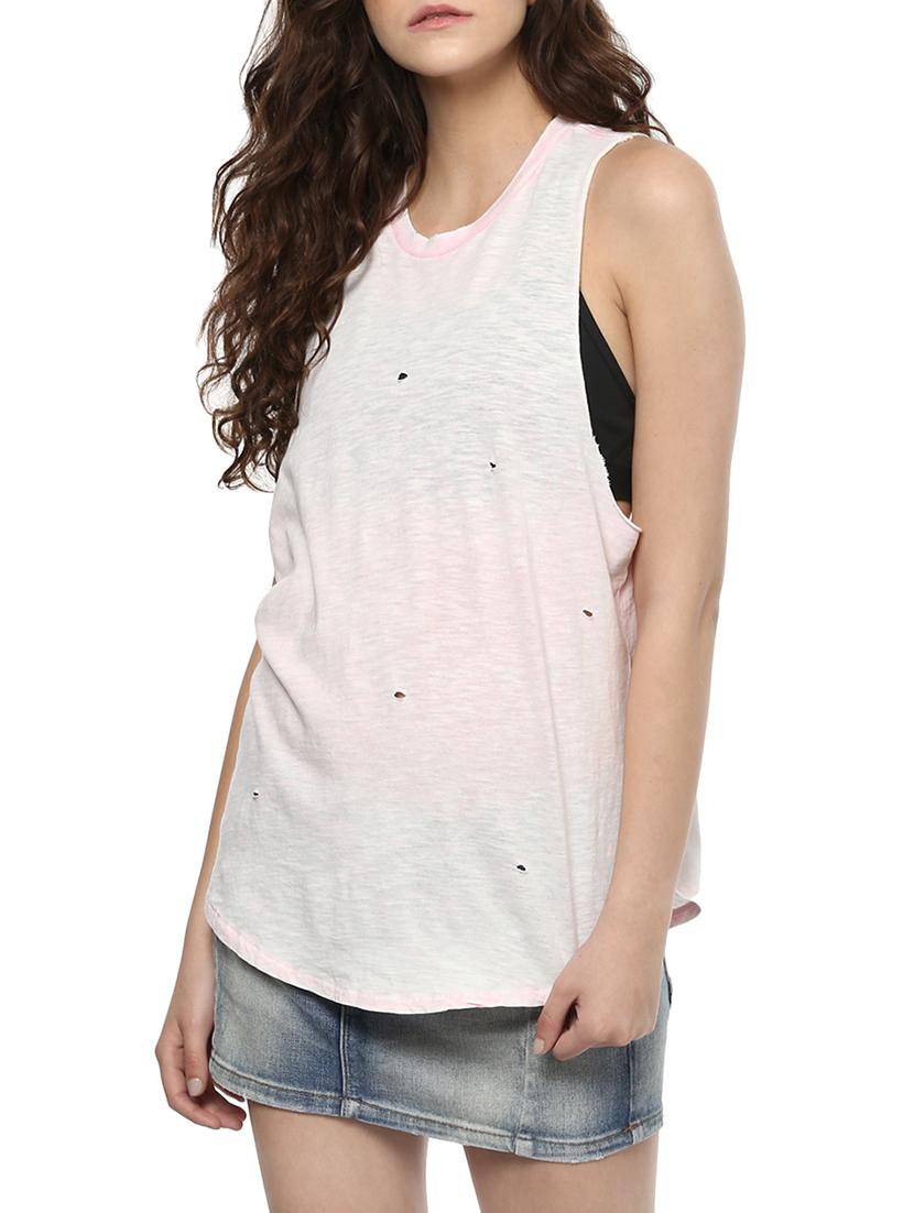 white cotton tank top - 13995377 - Zoom Image - 2