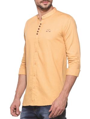 brown cotton casual shirt - 14000141 - Standard Image - 2